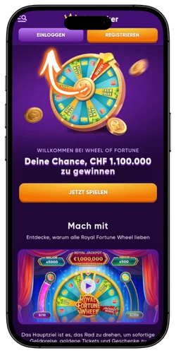 Kingmaker Casino Auszahlung Anmelde-Schaltfläche auf der offiziellen Website